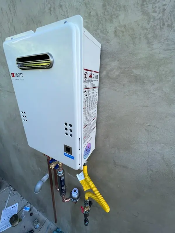 Tankless water heater installation for Goldie Brown Pinnacle Peak Ranch homes